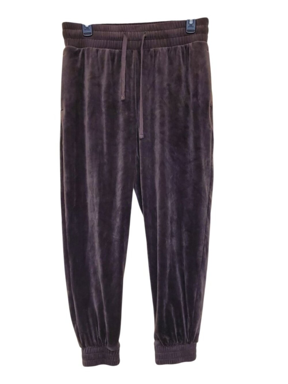 Express Women's Dark Chocolate Brown Velour Velvet Casual Lounge Joggers Size M